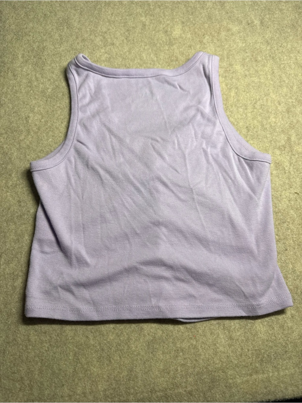 PacSun Light Lavender Snap-Front Rib Tank - Picture 6 of 6